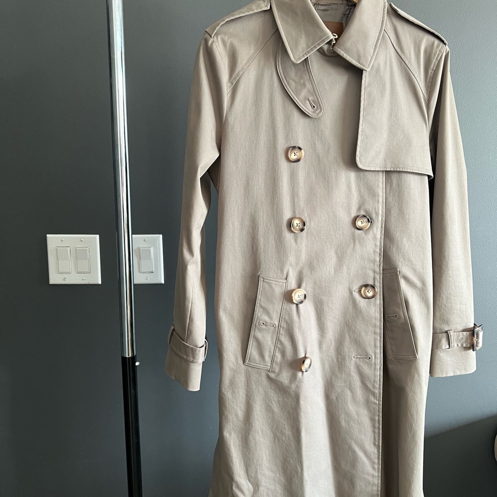 Trench coat, Massimo Dutti, L, grey